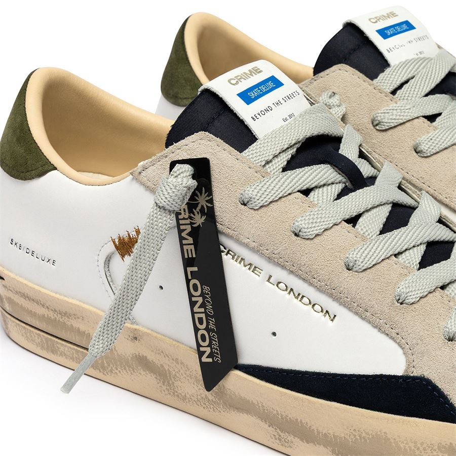 SK Deluxe downtown green sneakers da uomo Crime London | 19110PP810